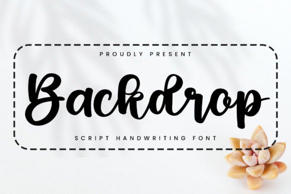 Backdrop: A Practical Script Font for Balanced Branding