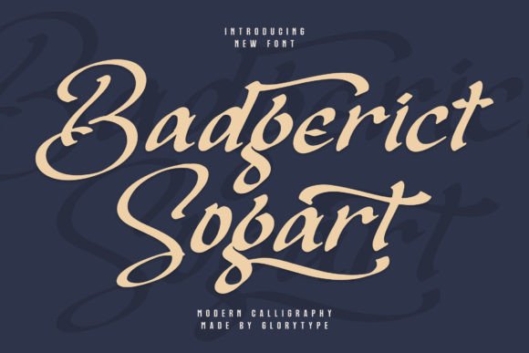 Badgerict Sogart: A Modern Calligraphy Font Built for Digital Projects