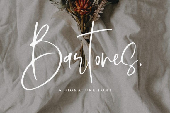 Bartones: A Handwritten Font for Elegant Branding