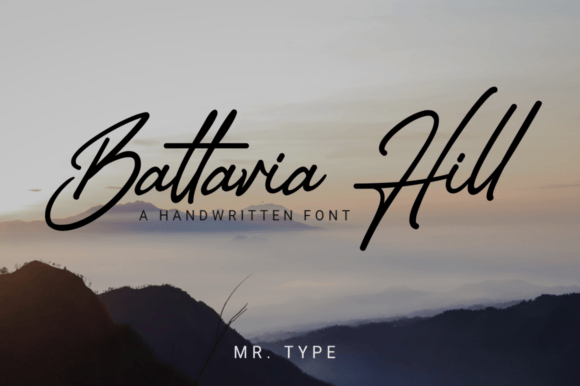 Battavia Hill: A Script Font with Surprising Modernity