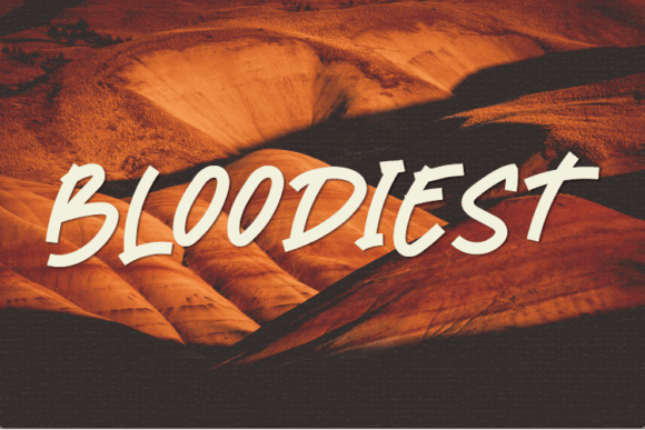 Bloodiest: A Casual Handwritten Font for Campaign Design