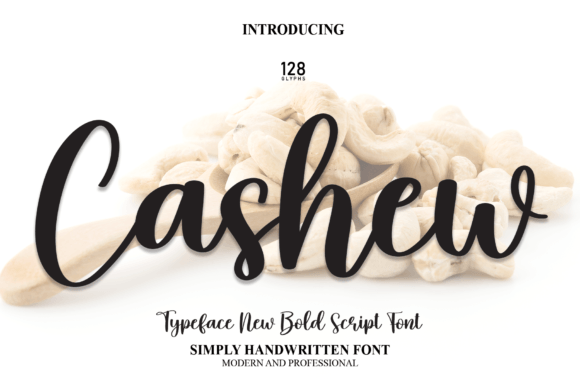 Cashew: A Gentle Script Font for Digital Brand Stories