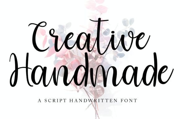 Creative Handmade: The Expressive Script Font for Your Craft Business