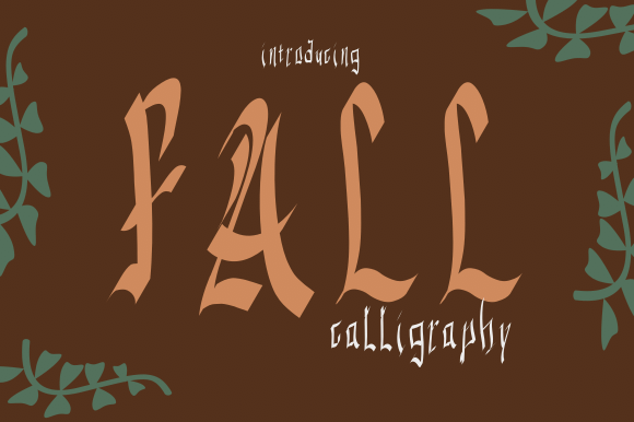 Fall Calligraphy: The Handwritten Font for Creative Products