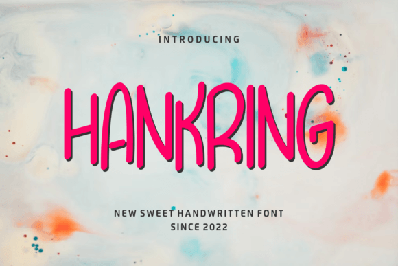Hankring: A Handwritten Font That Adds Personality to Branding