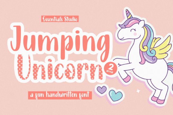 Jumping Unicorn: A Whimsical Handwritten Font for Editorial Charm