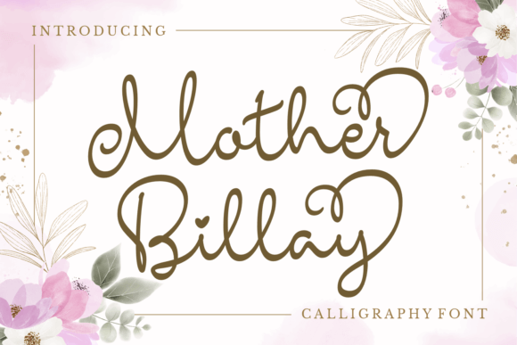 Mother Billay: A Font That Elevates Your Crafted Creations