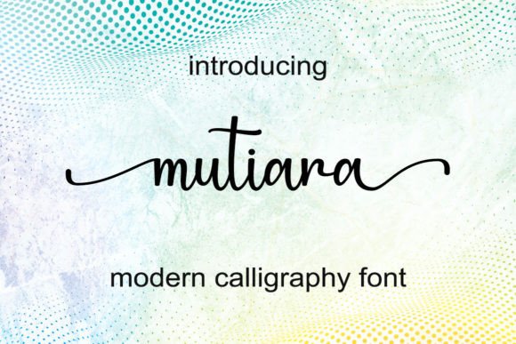 Mutiara: A Delicate Script with Modern Confidence
