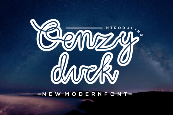 Qenzyduck: A Modern Font for Editorial Elegance