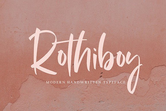 Rothiboy: A Modern Handwritten Font for Creative Branding