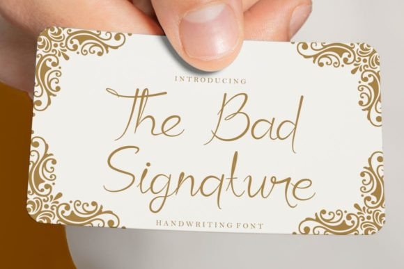 The Bad Signature: A Typeface for Making Your Products Stand Out