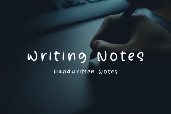 Writing Notes: A Handwritten Font That Elevates Your Web Design